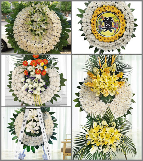 安徽六安市霍邱县扈胡镇新六里村花圈速递